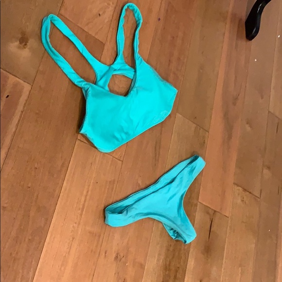 Other - Teal Bikini Size Small Bottom Large Top